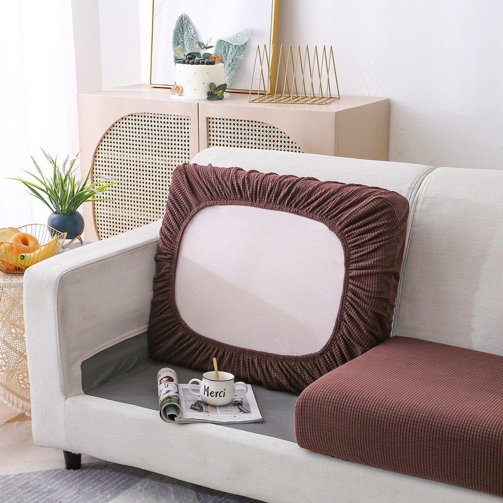 Sofa Cushion Cover - Narrow Jacquard - Chocolate - Image 2