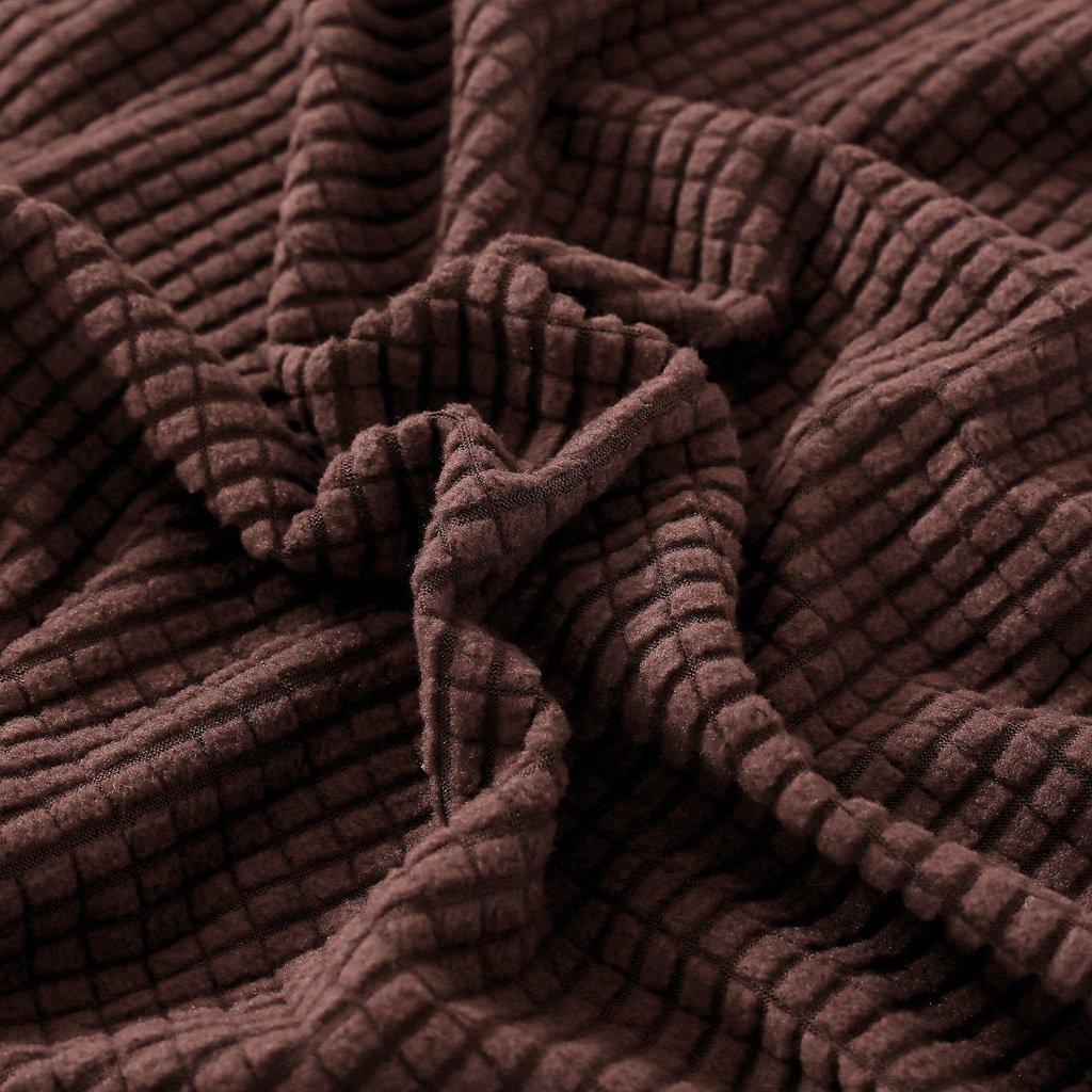 Sofa Cushion Cover - Narrow Jacquard - Chocolate - Image 3
