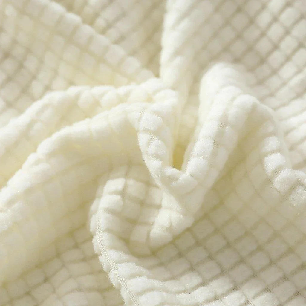 Sofa Cushion Cover - Narrow Jacquard - White - Image 3