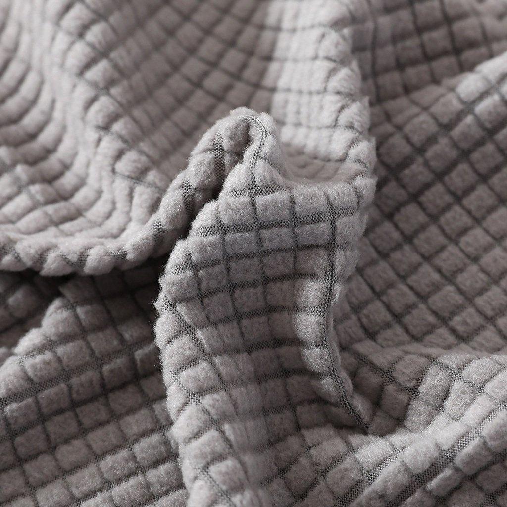 Sofa Cushion Cover - Narrow Jacquard - Light Grey - Image 5