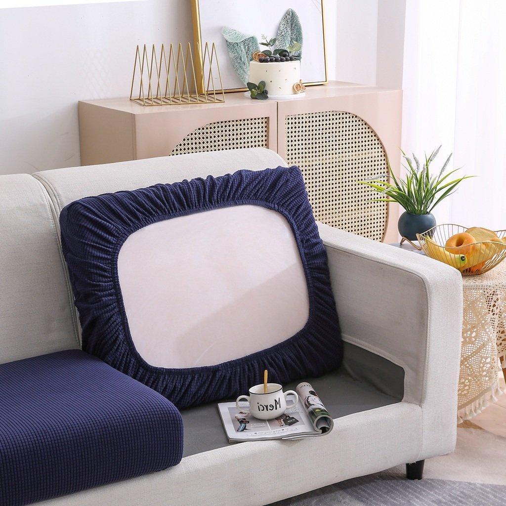 Sofa Cushion Cover - Narrow Jacquard - Navy blue - Image 4