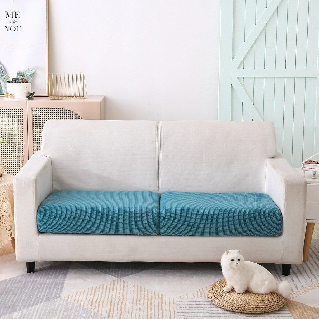 Sofa Cushion Cover - Narrow Jacquard - Sky Blue - Image 2