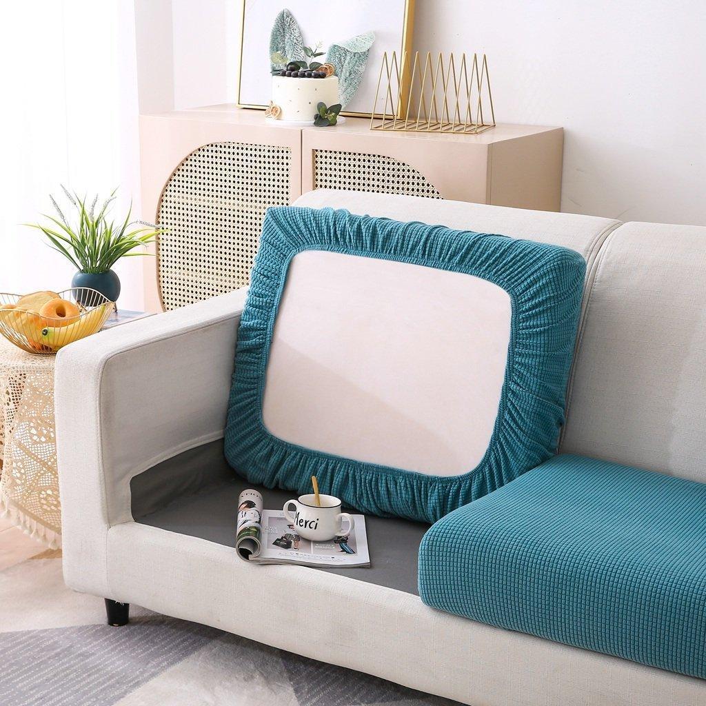 Sofa Cushion Cover - Narrow Jacquard - Sky Blue - Image 3