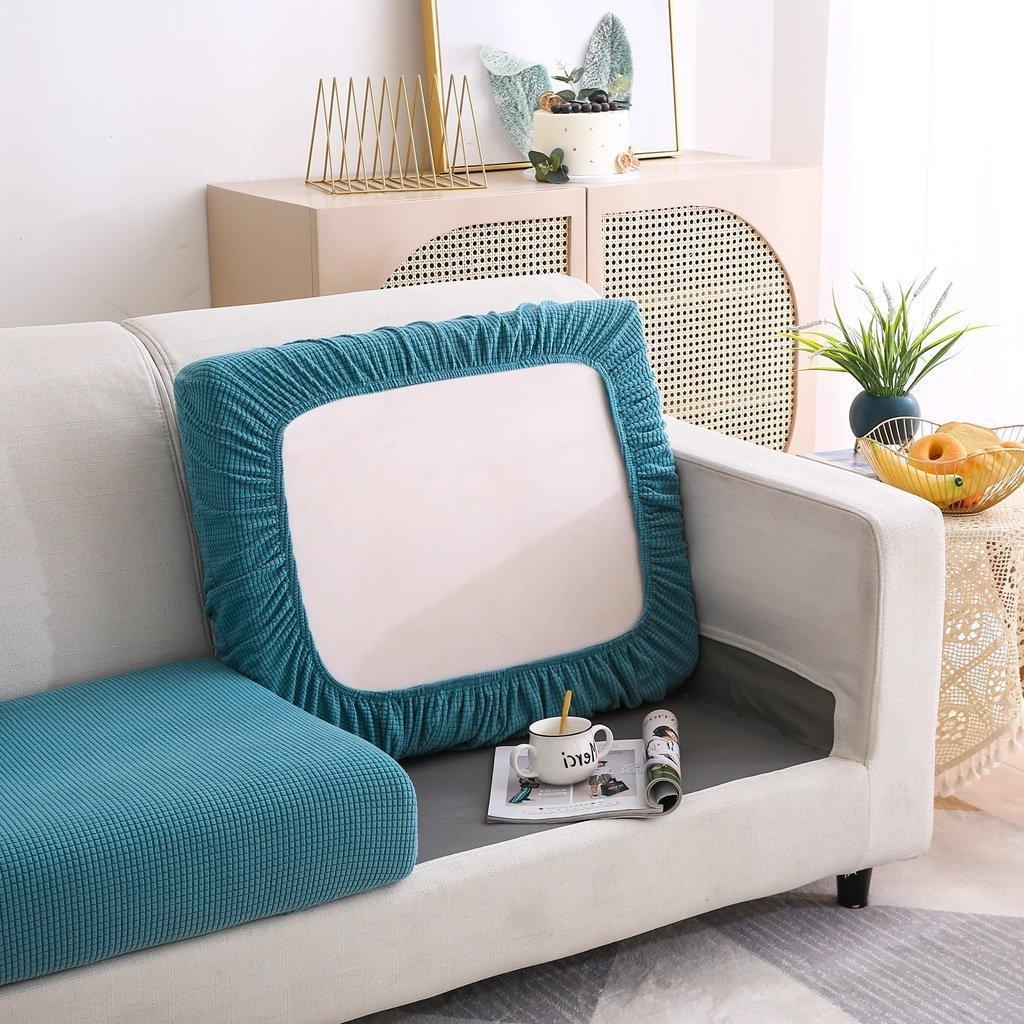 Sofa Cushion Cover - Narrow Jacquard - Sky Blue - Image 4