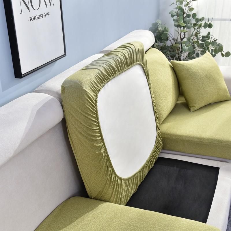 Sofa Cushion Cover Waterproof - Yellow-Green - Image 3