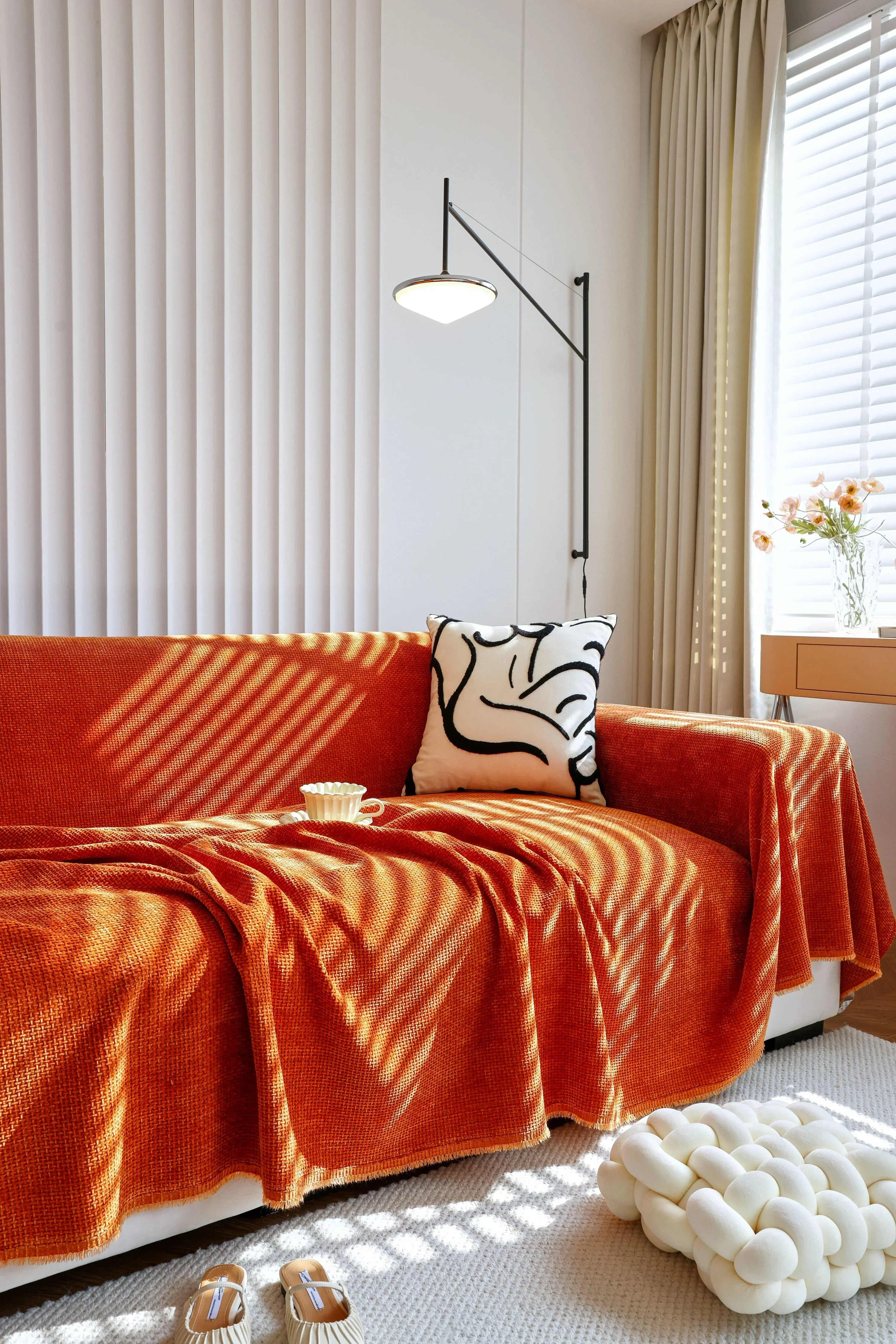 Sofa Throw - Coveri - Caramel - Image 3