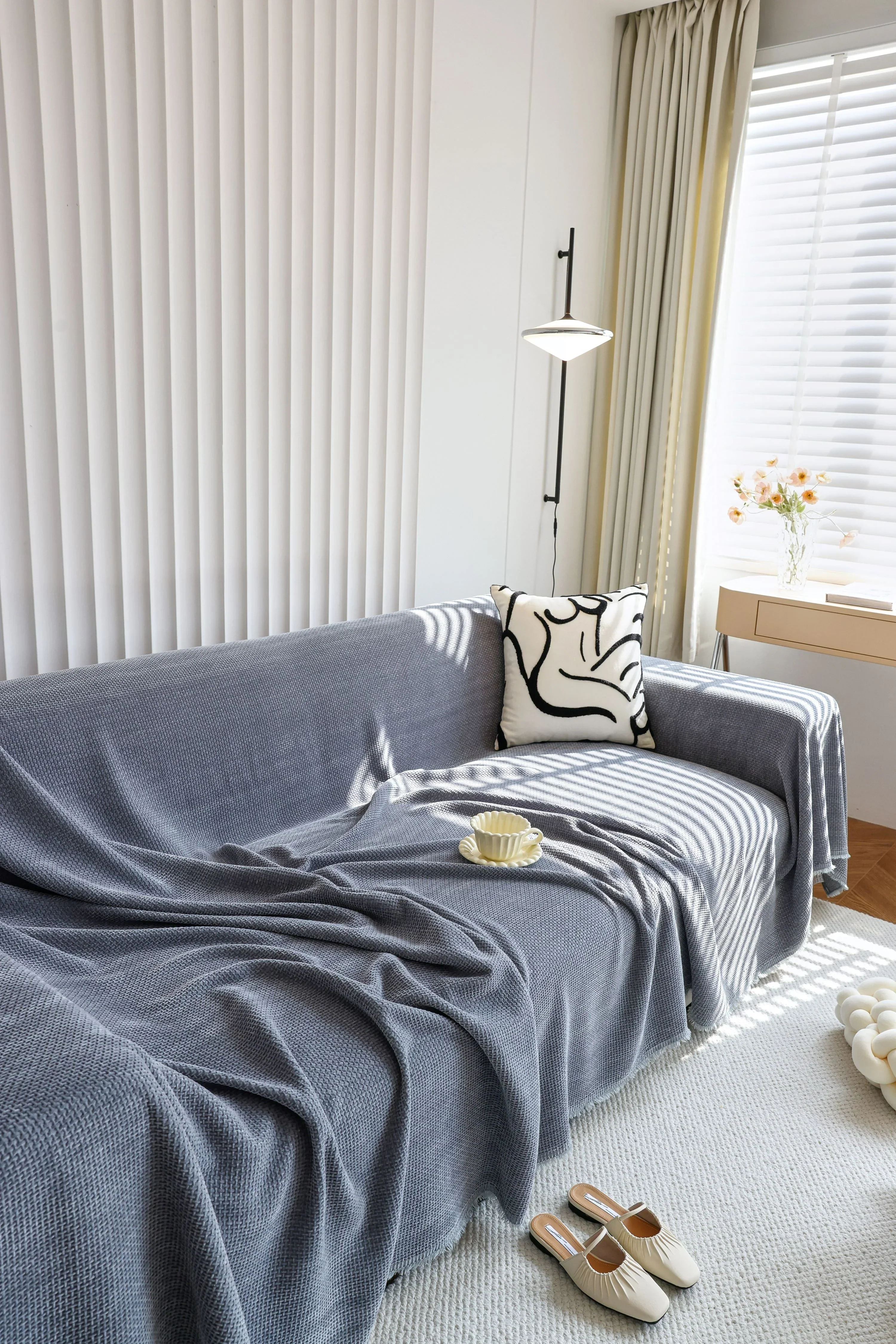 Sofa Throw - Coveri - Dark Gray - Image 3