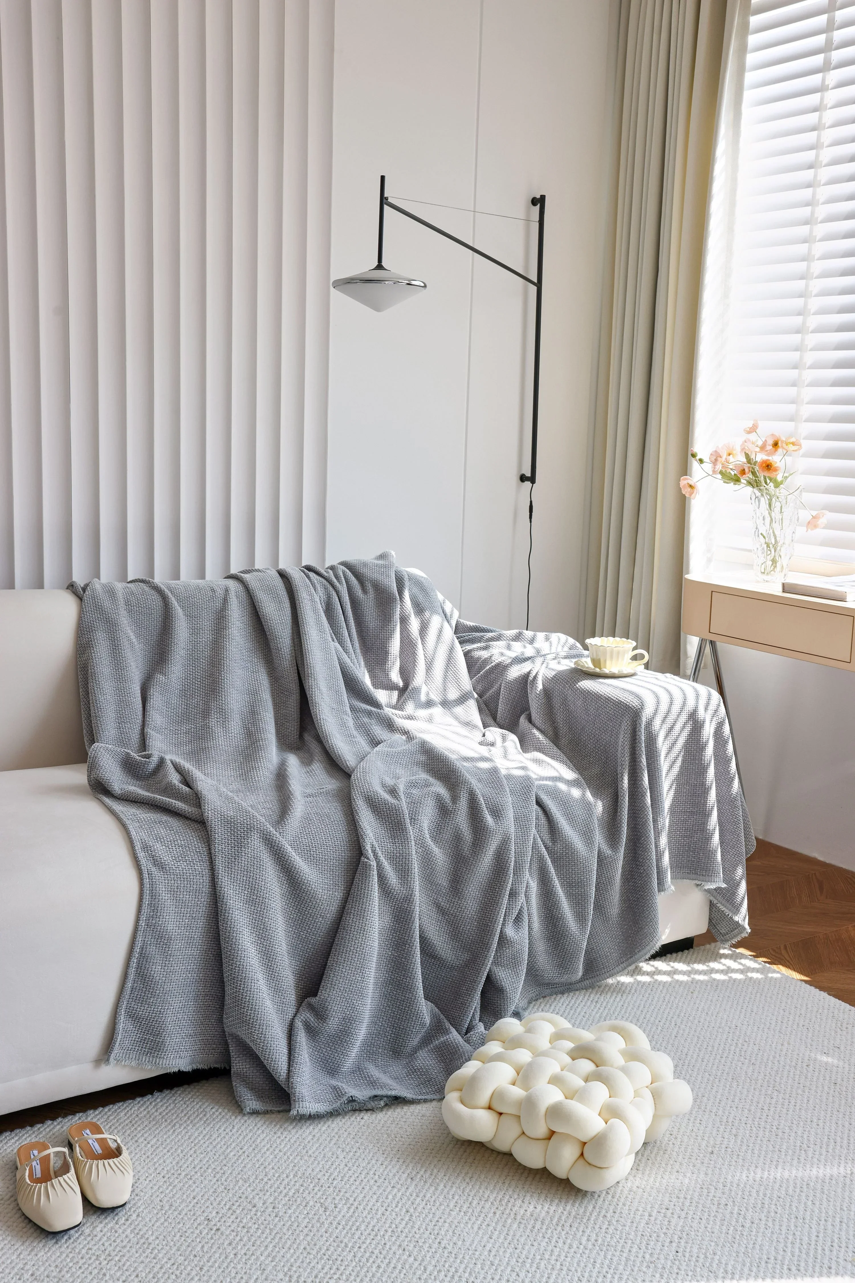 Sofa Throw - Coveri - Light Gray - Image 4