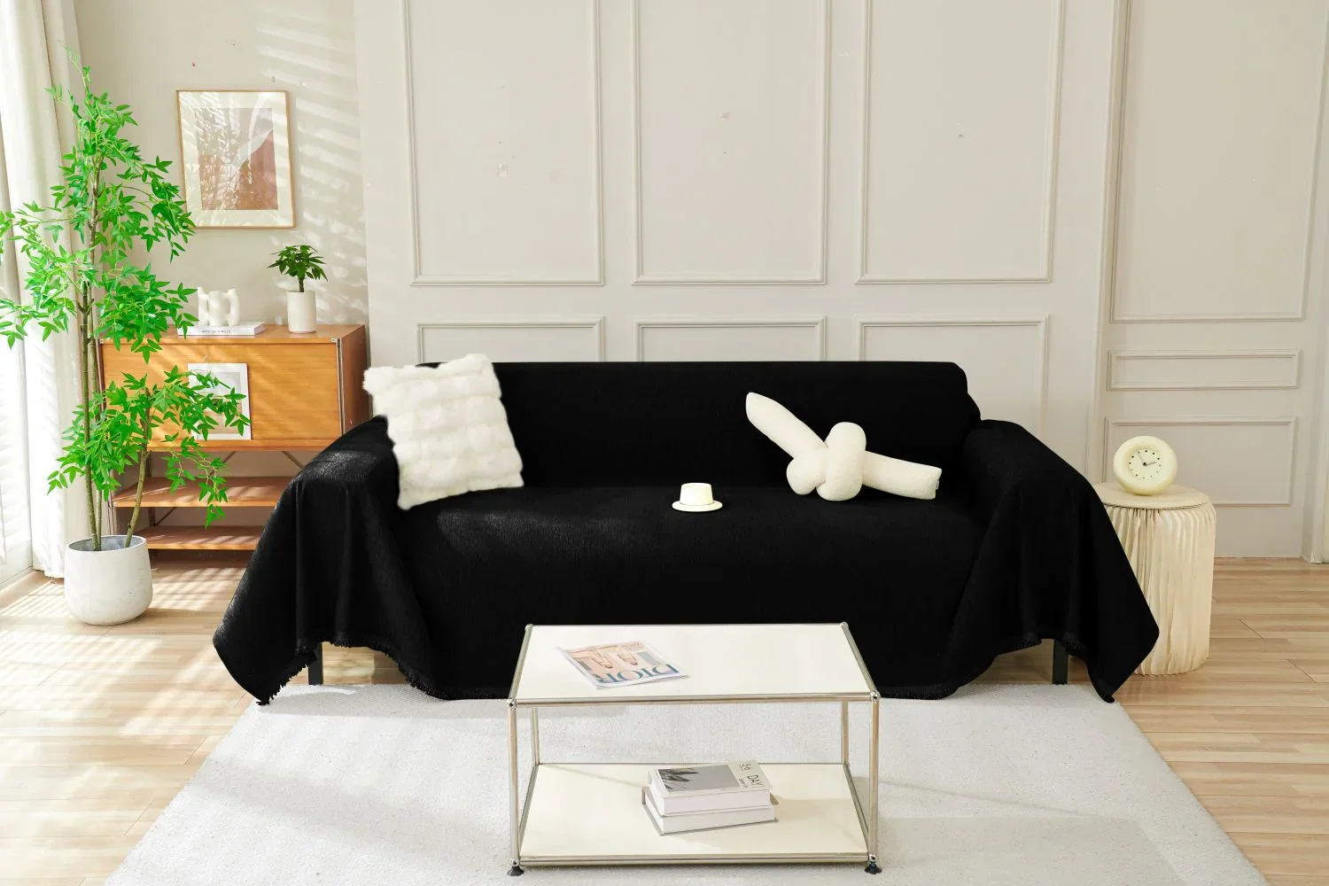 Sofa Throw - Elligate - Black
