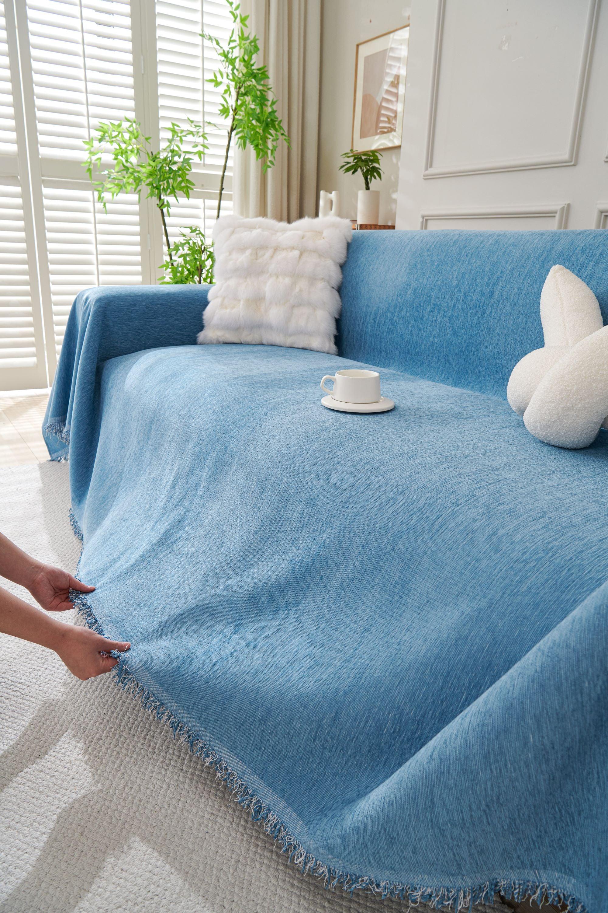 Sofa Throw - Elligate - Blue - Image 3