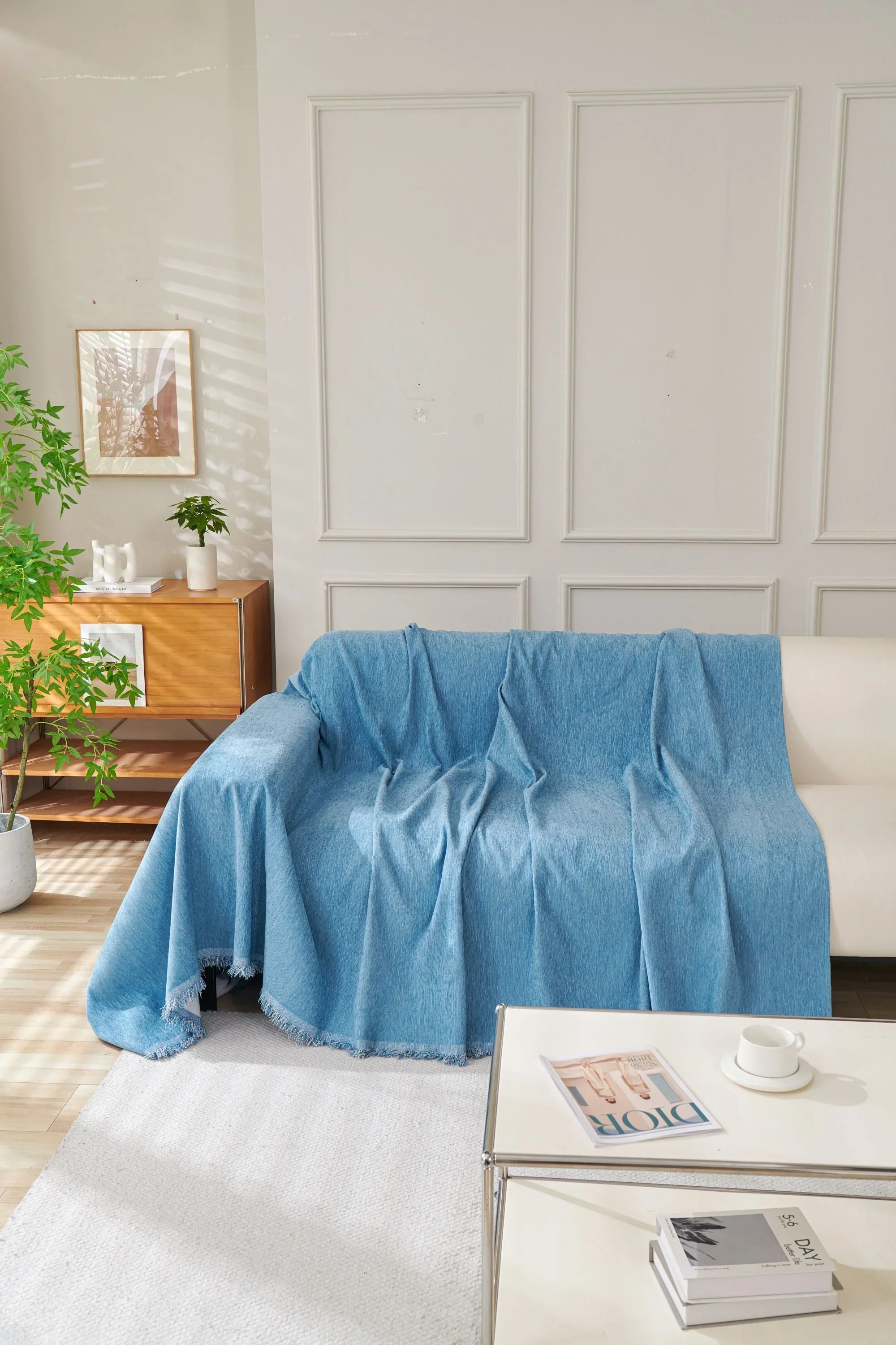 Sofa Throw - Elligate - Blue - Image 5