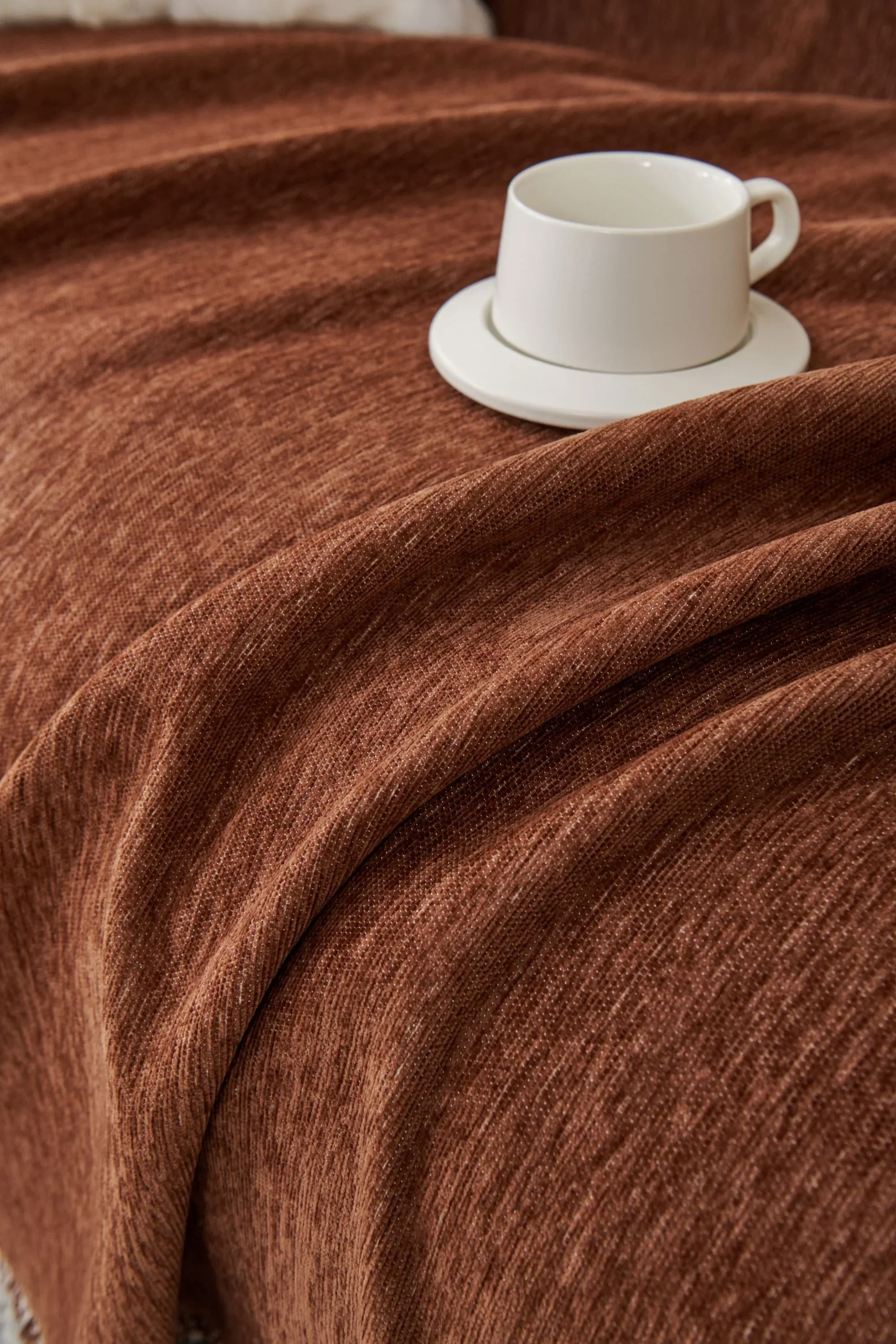 Sofa Throw - Elligate - Chocolate - Image 4