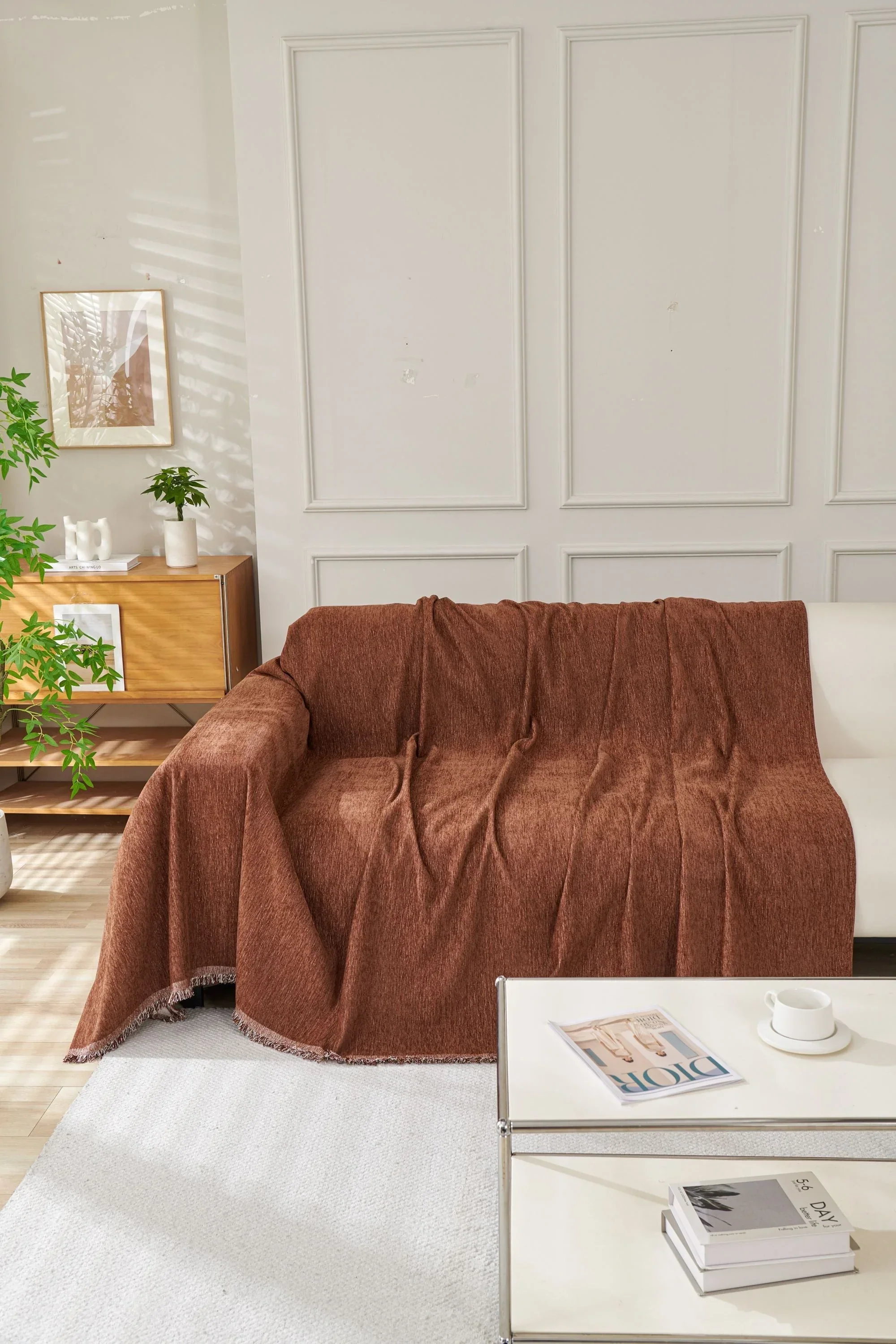 Sofa Throw - Elligate - Chocolate - Image 5