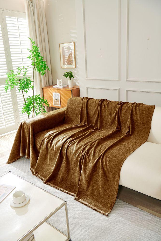 Sofa Throw - Elligate - Dark brown - Image 2