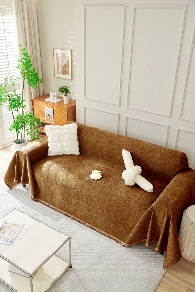 Sofa Throw - Elligate - Dark brown - Image 3