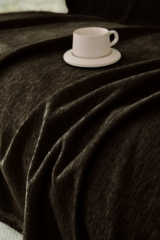 Sofa Throw - Elligate - Dark Choco - Image 2