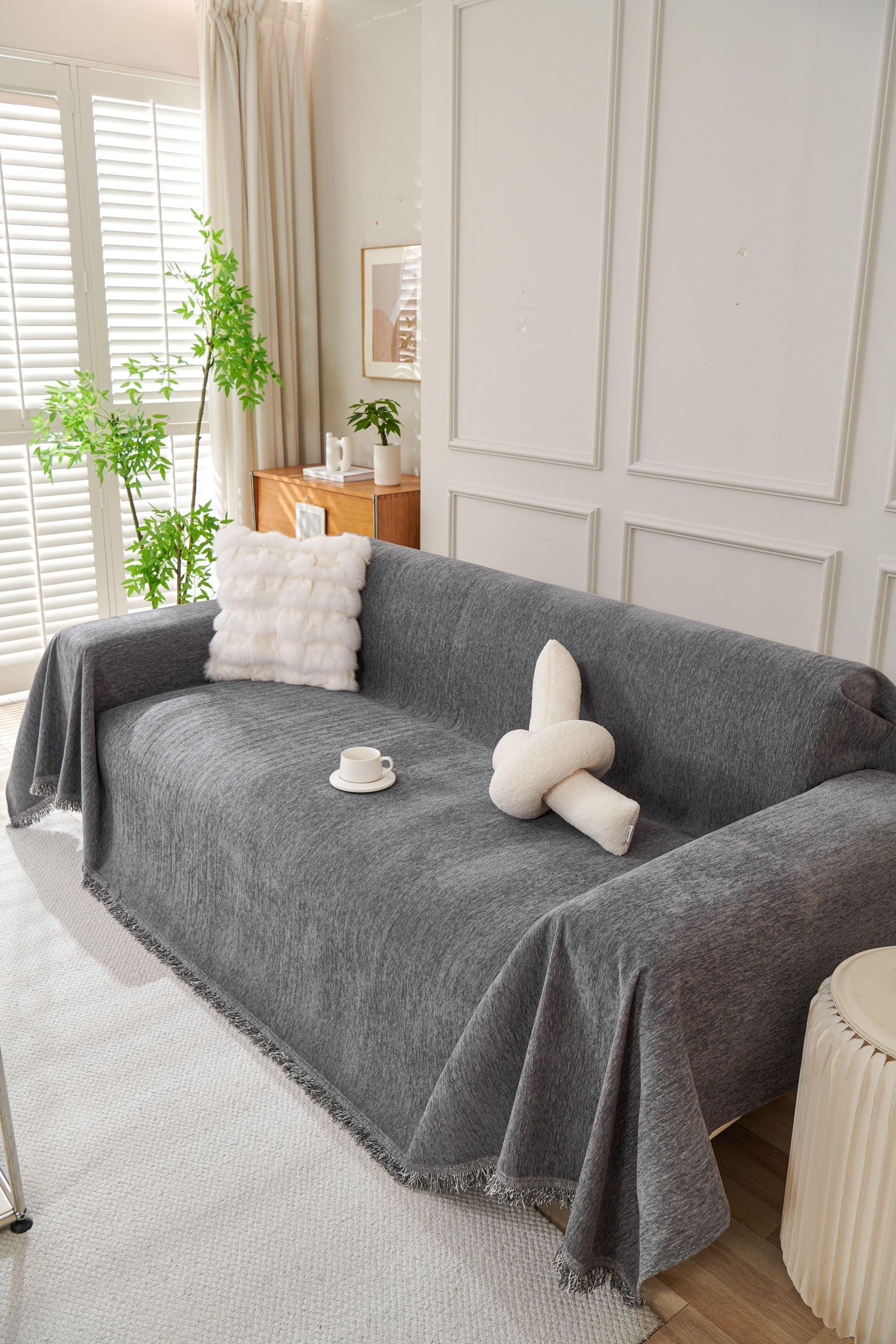 Sofa Throw - Elligate - Dark Gray - Image 2