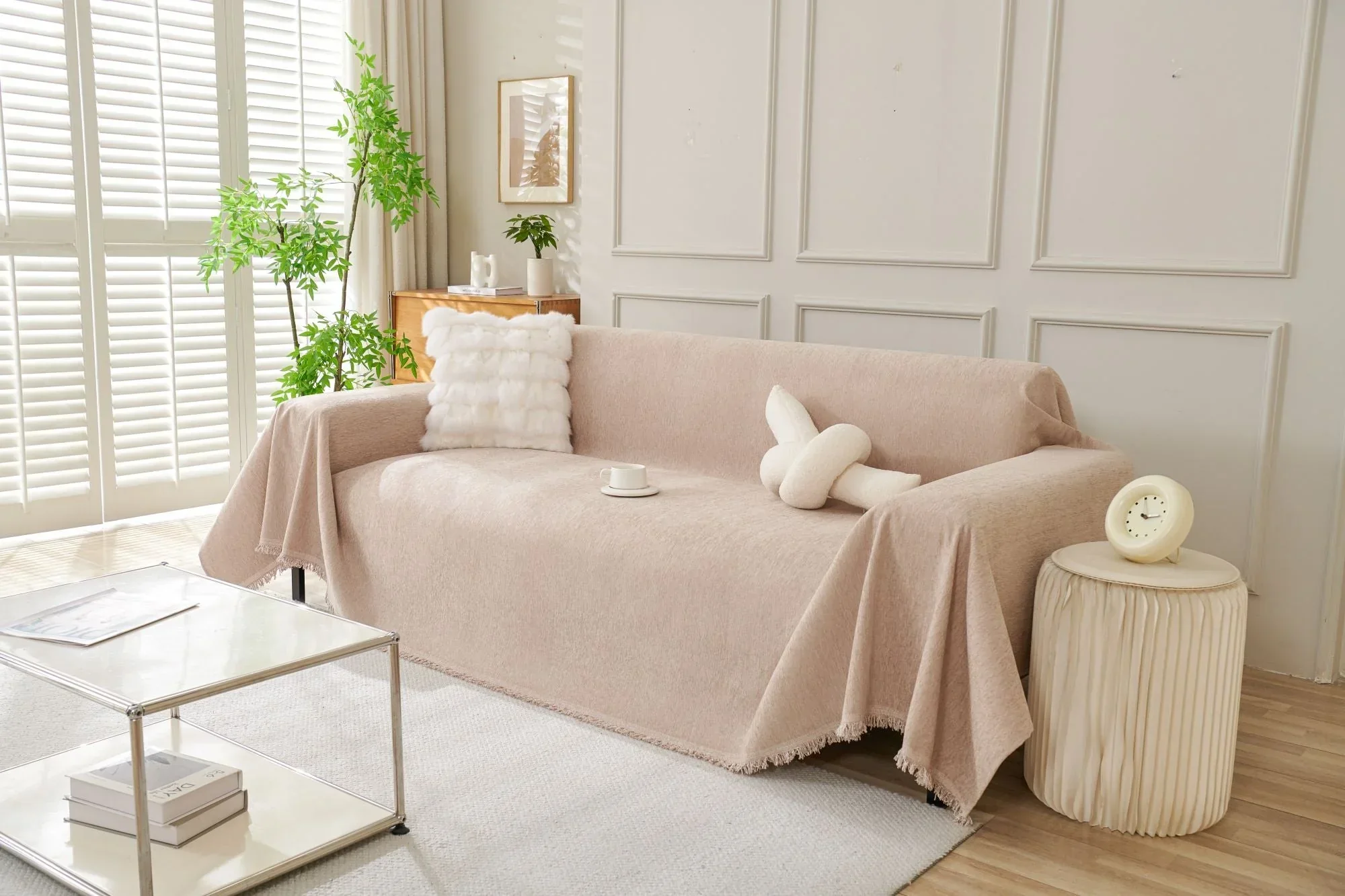 Sofa Throw - Elligate - Khaki - Image 2