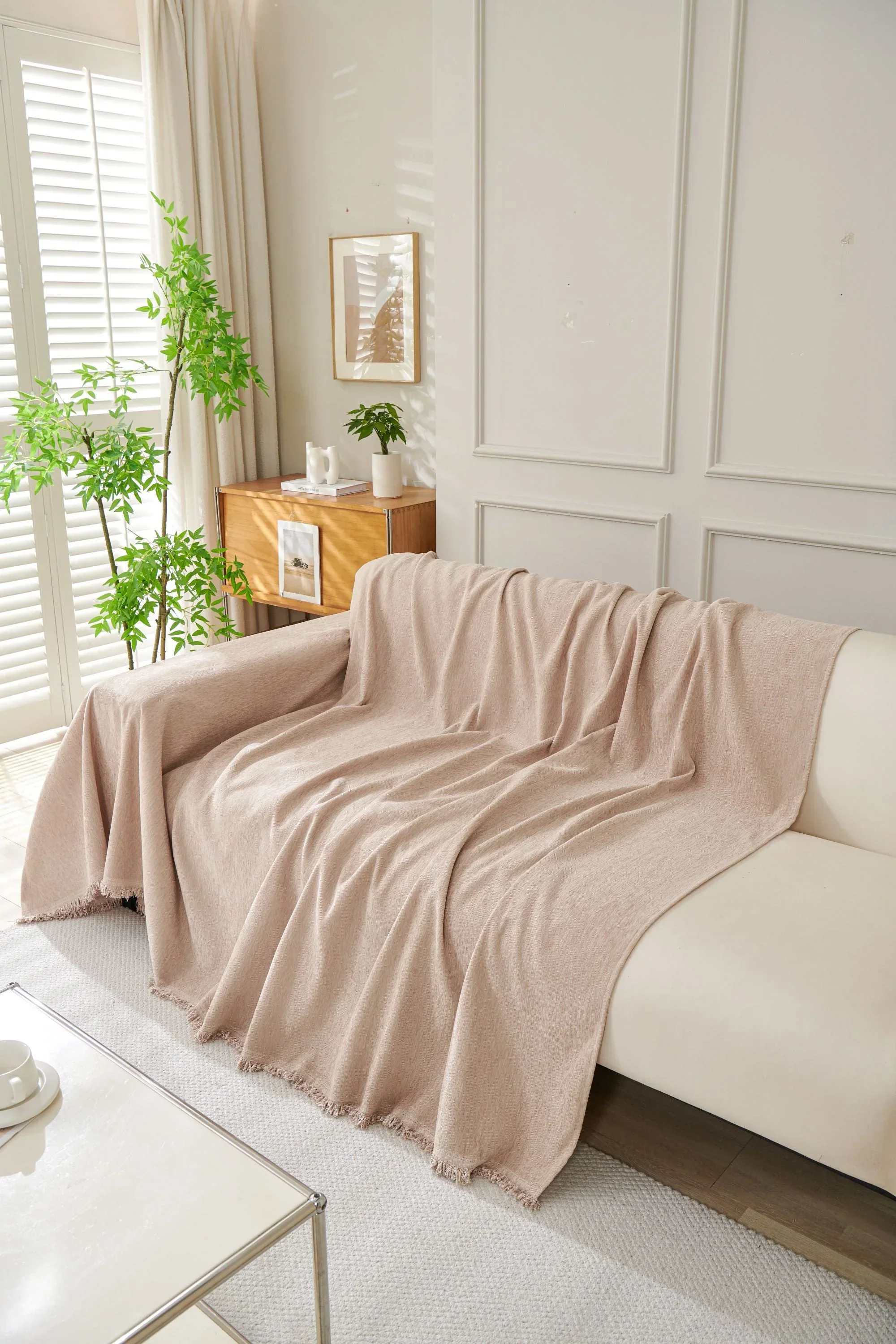 Sofa Throw - Elligate - Khaki - Image 5