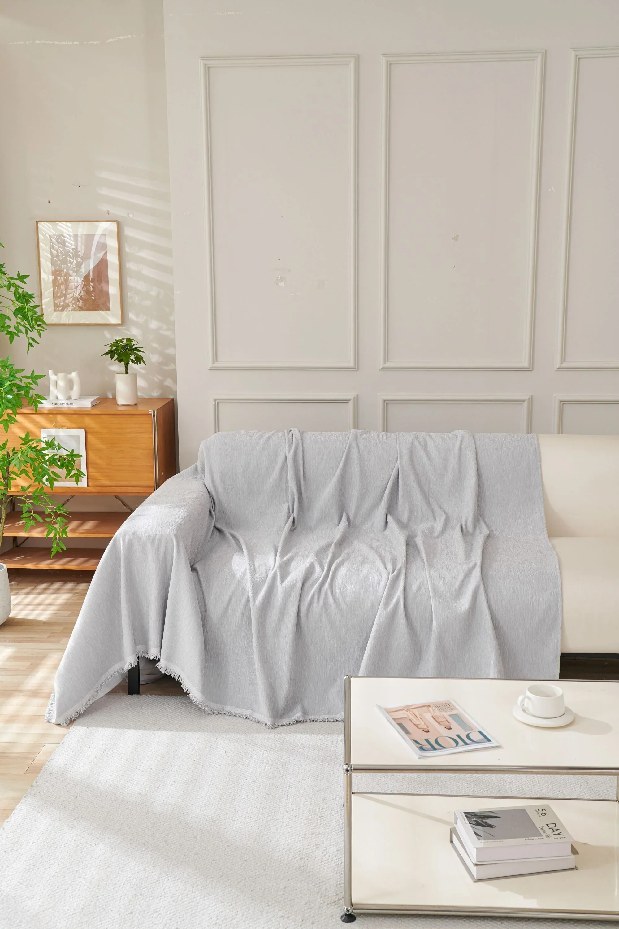 Sofa Throw - Elligate - Light Gray - Image 5