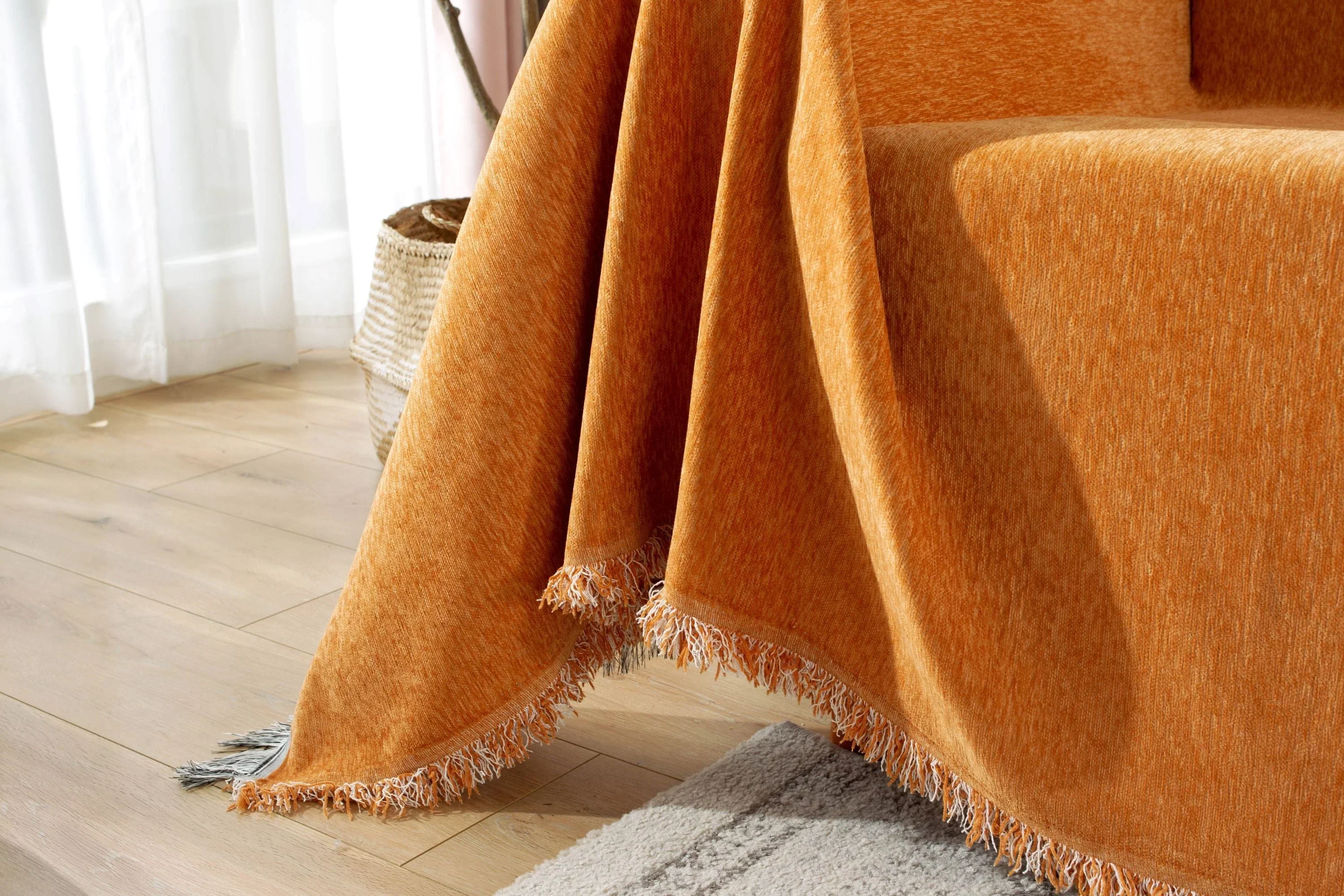 Sofa Throw - Elligate - Orange - Image 3