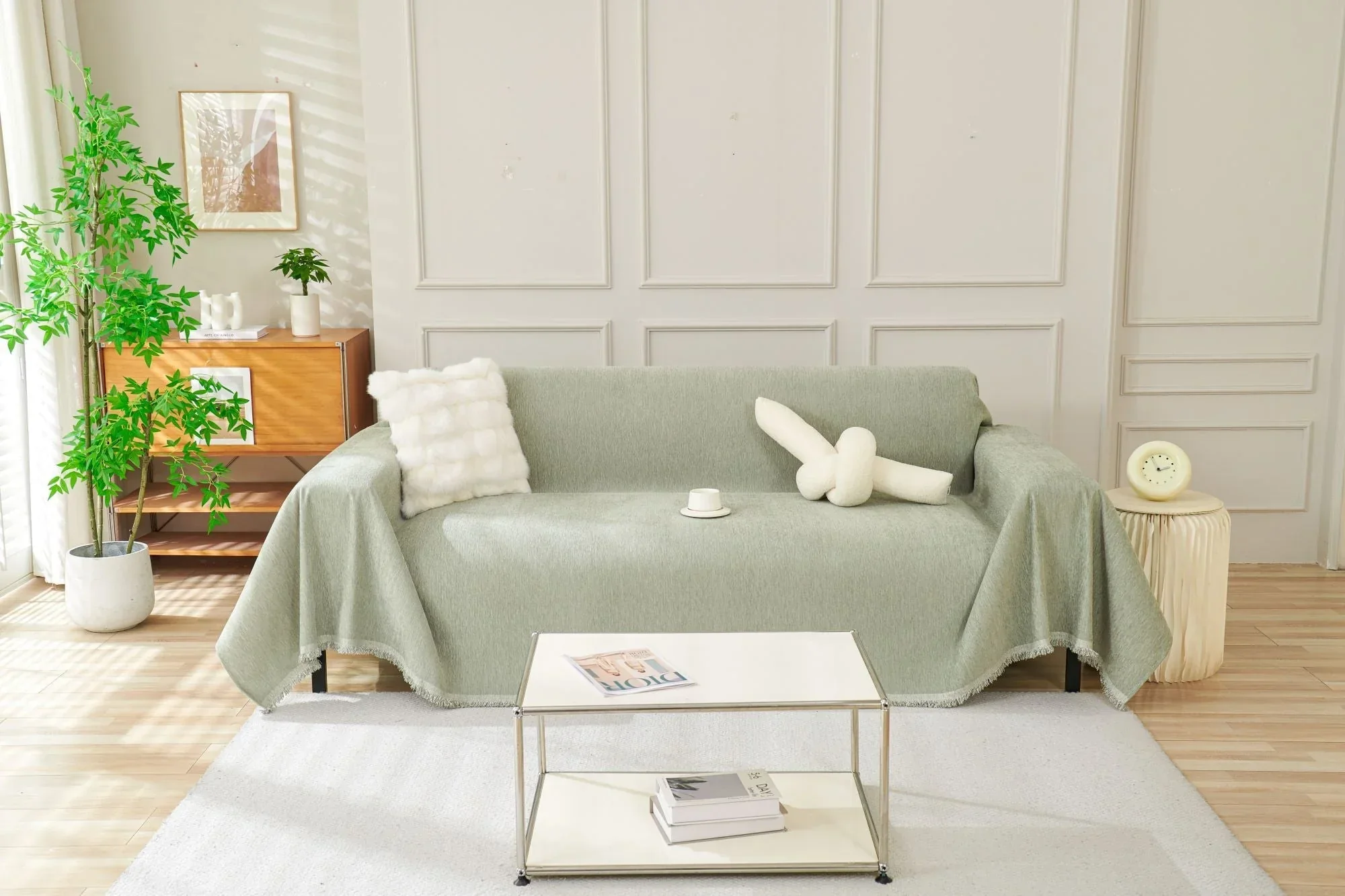 Sofa Throw - Elligate - Sage Green