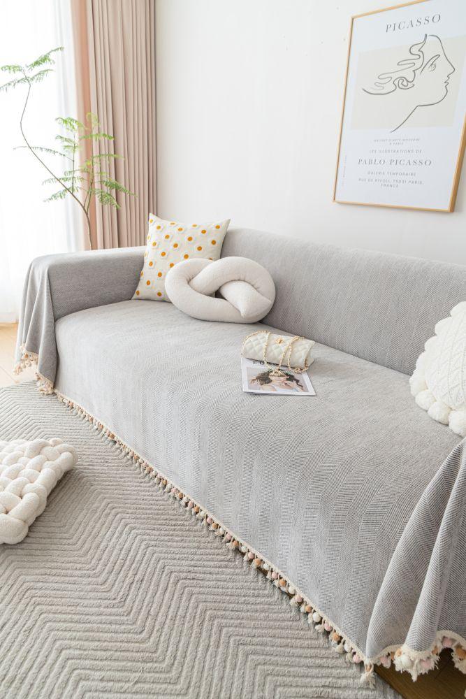 Sofa Throw - Herpome - Cloud Gray - Image 3