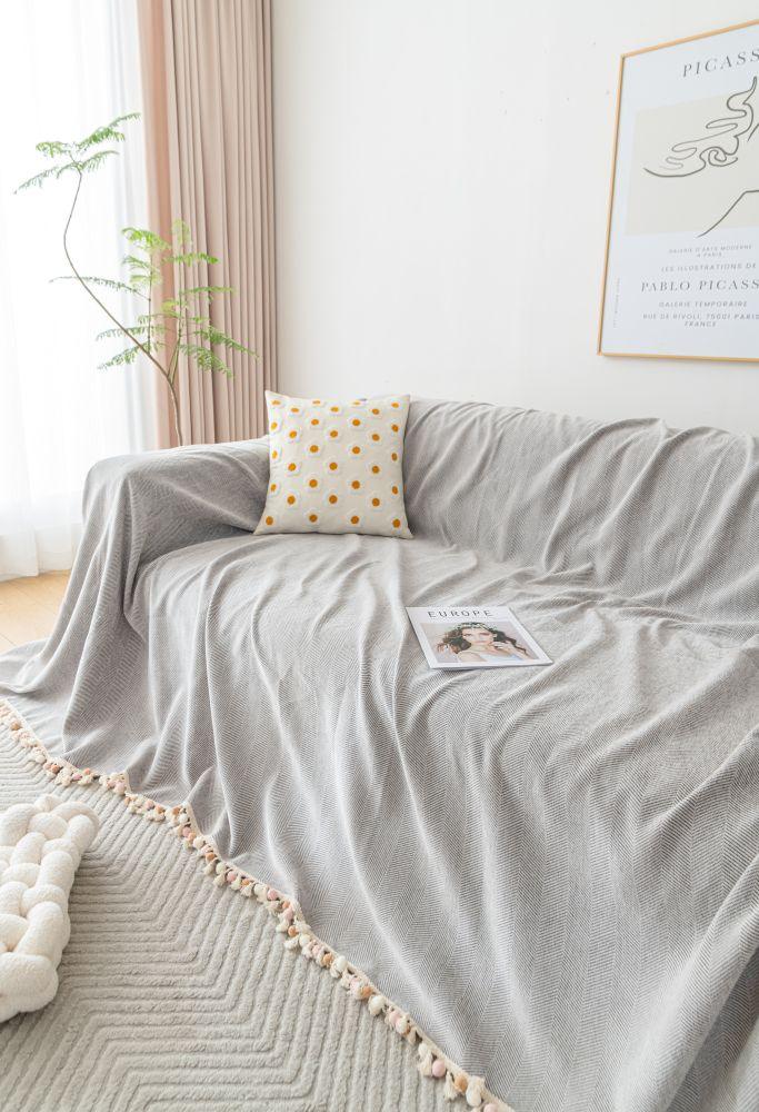 Sofa Throw - Herpome - Cloud Gray - Image 5