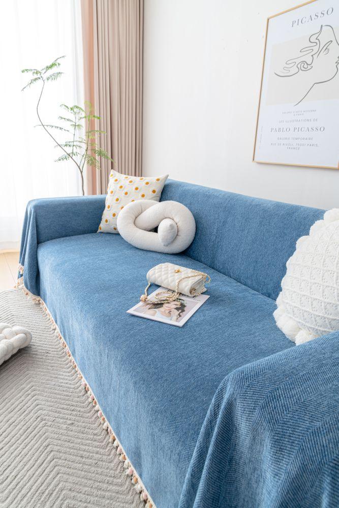 Sofa Throw - Herpome - Denim Blue - Image 8