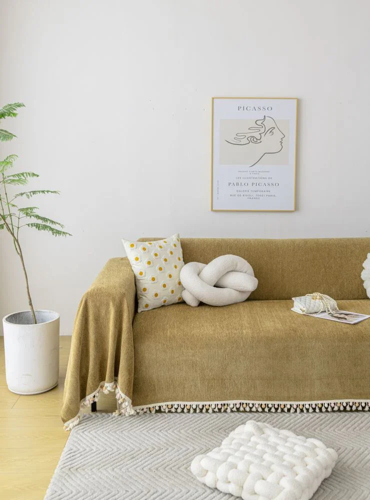 Sofa Throw - Herpome - Honey brown - Image 2