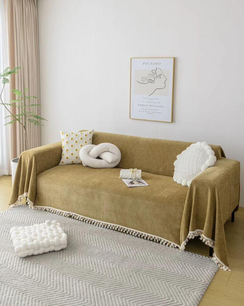 Sofa Throw - Herpome - Honey brown - Image 3
