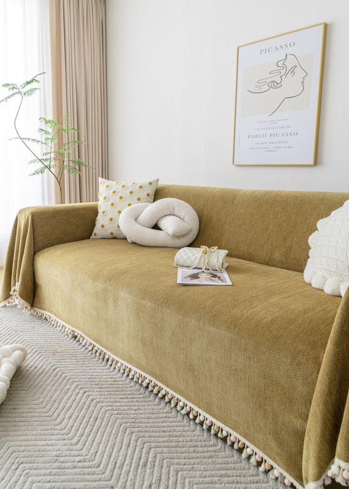 Sofa Throw - Herpome - Honey brown - Image 8