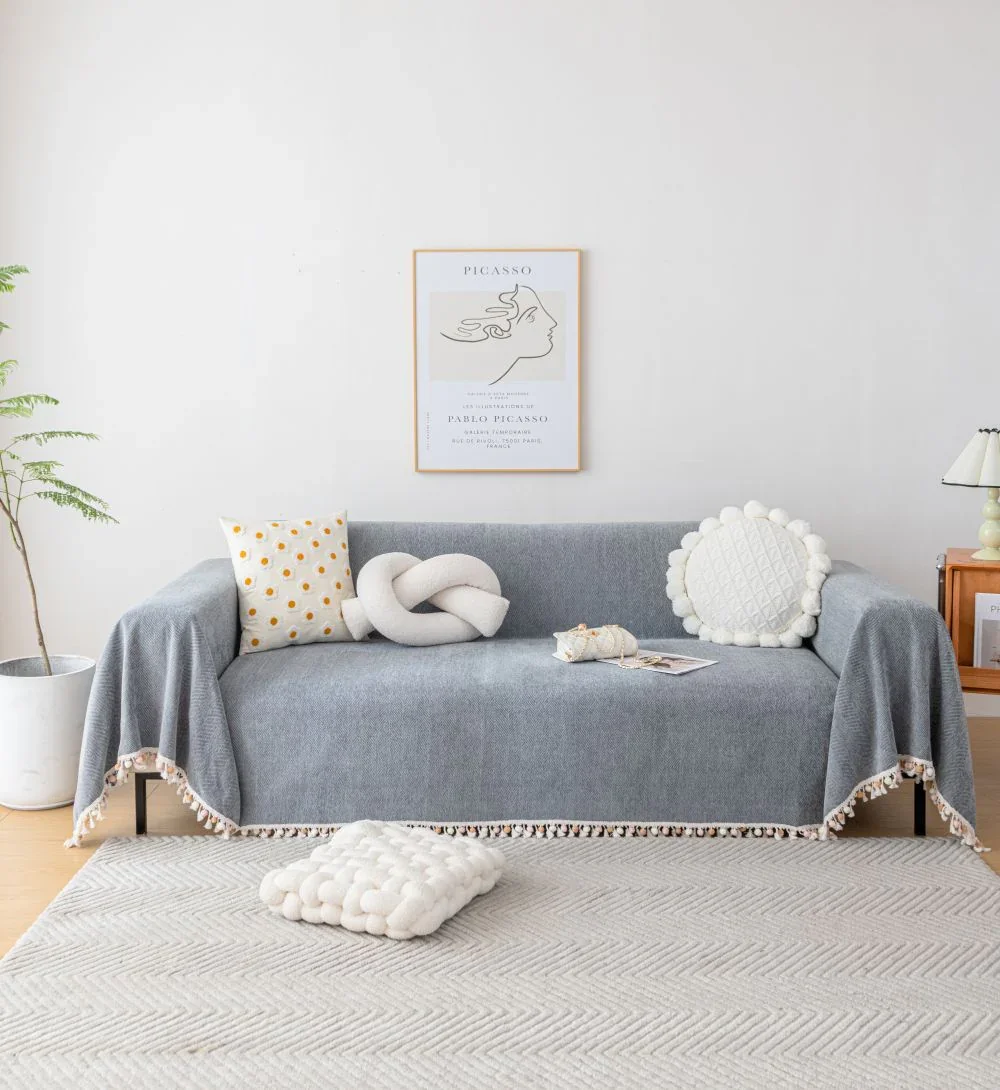 Sofa Throw - Herpome - Stone Gray