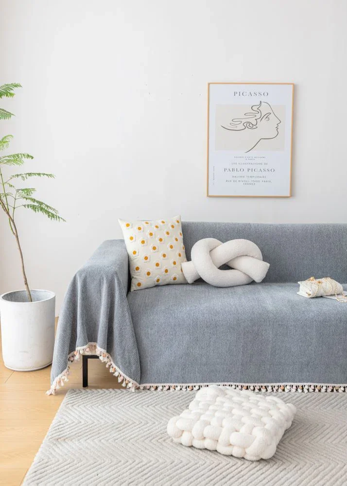 Sofa Throw - Herpome - Stone Gray - Image 3