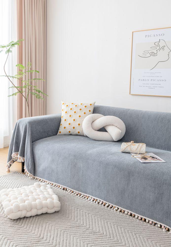 Sofa Throw - Herpome - Stone Gray - Image 4