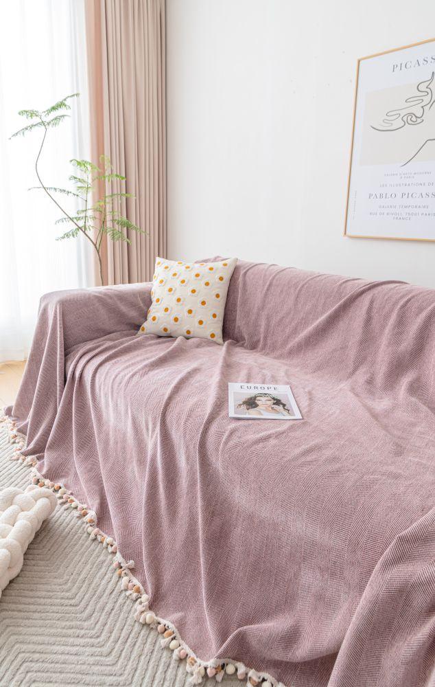 Sofa Throw - Herpome - Vintage Pink - Image 7
