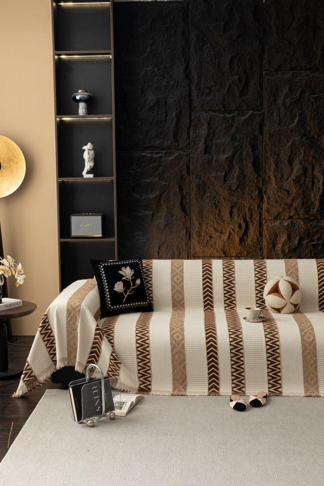 Sofa Throw - Klint - Chestnut Brown - Image 2