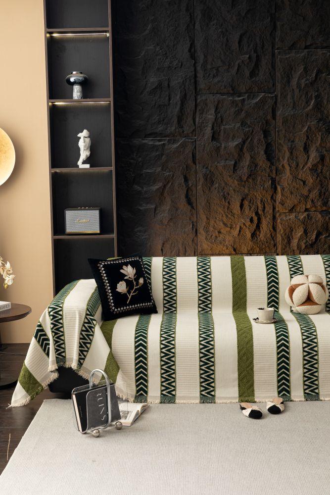Sofa Throw - Klint - Moss Green - Image 2