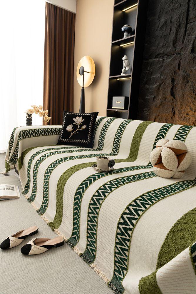 Sofa Throw - Klint - Moss Green - Image 3