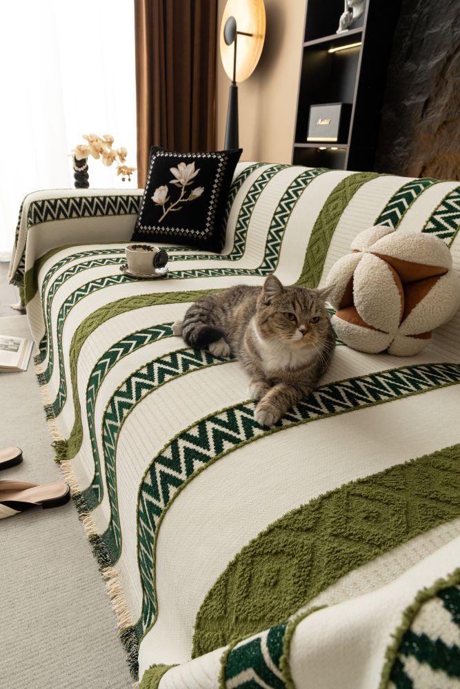 Sofa Throw - Klint - Moss Green - Image 5