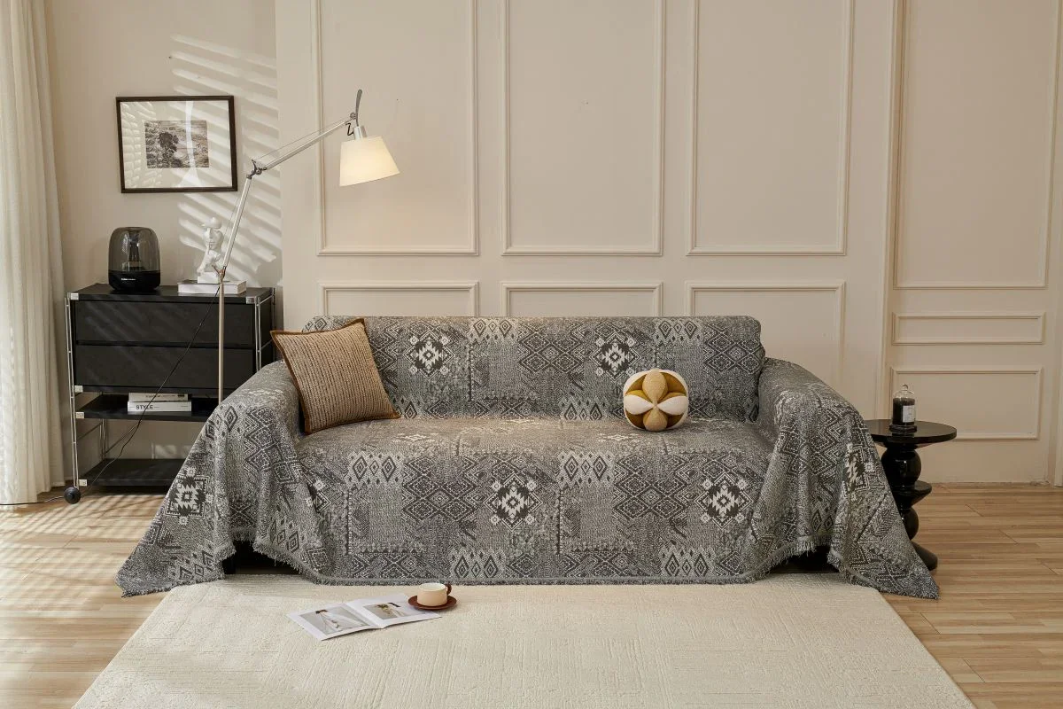 Sofa Throw - Melareve - Charcoal Grey