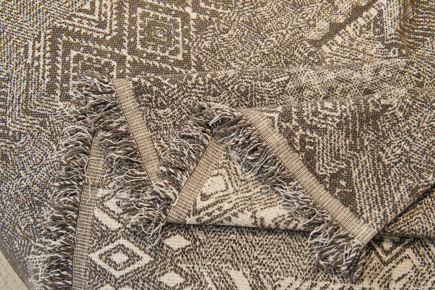 Sofa Throw - Melareve - Charcoal Grey - Image 6