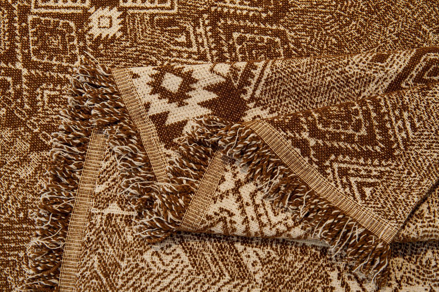 Sofa Throw - Melareve - Cocoa Brown - Image 8