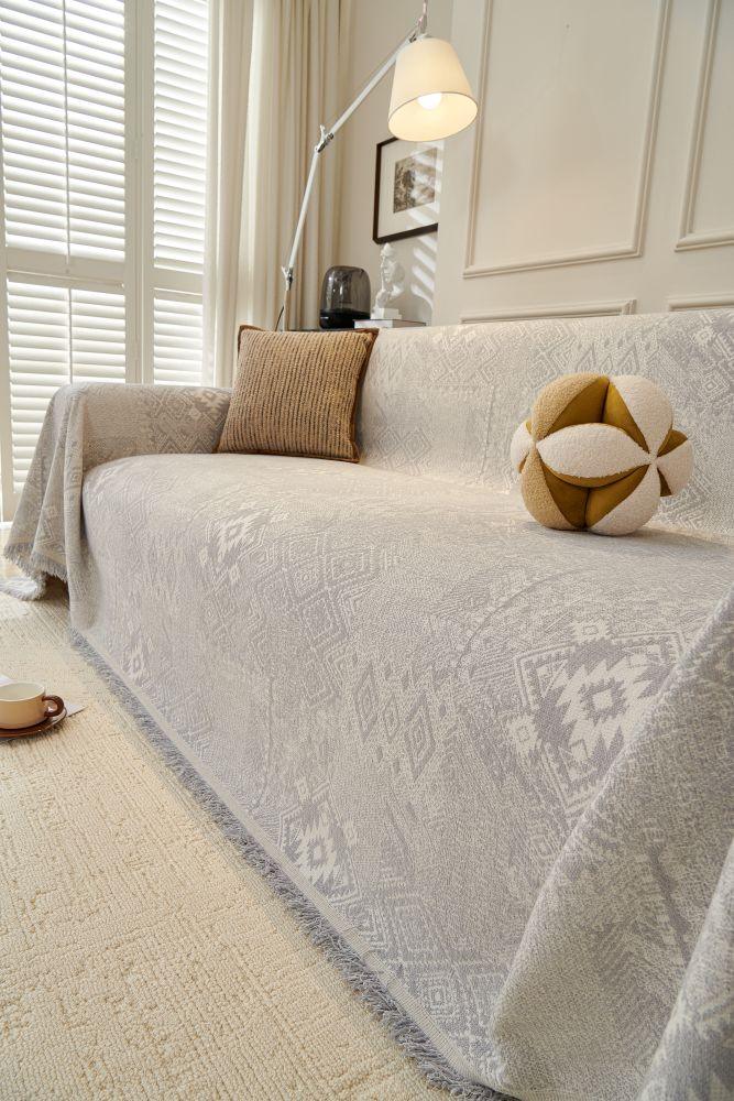 Sofa Throw - Melareve - Dove Grey - Image 4