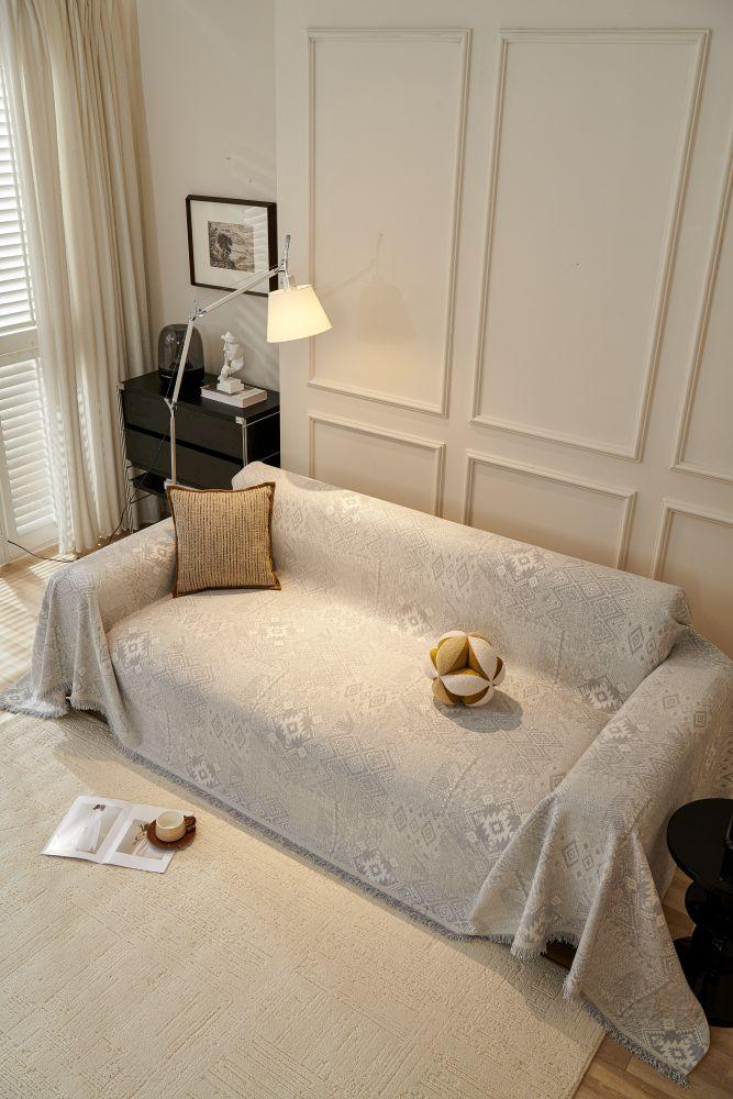 Sofa Throw - Melareve - Dove Grey - Image 5