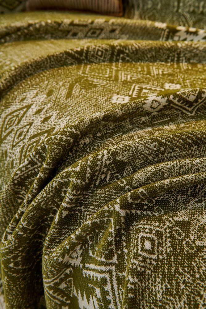 Sofa Throw - Melareve - Forest Green - Image 3