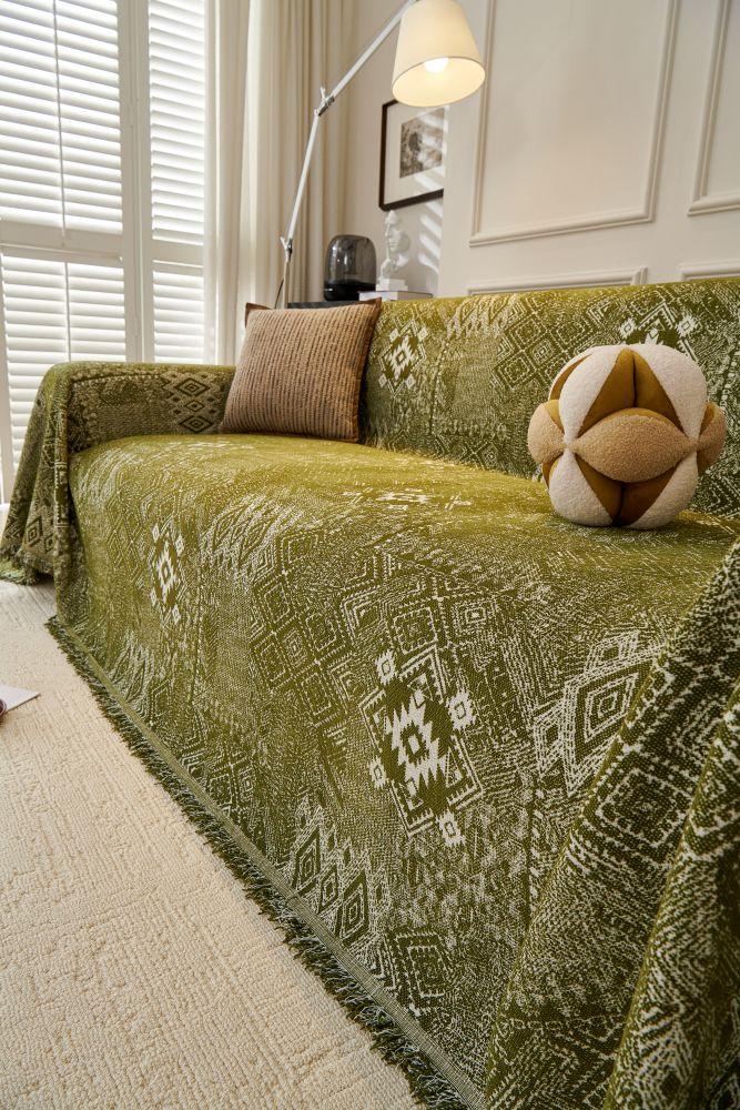 Sofa Throw - Melareve - Forest Green - Image 7
