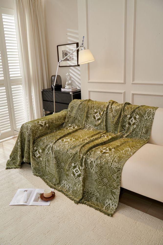 Sofa Throw - Melareve - Forest Green - Image 8