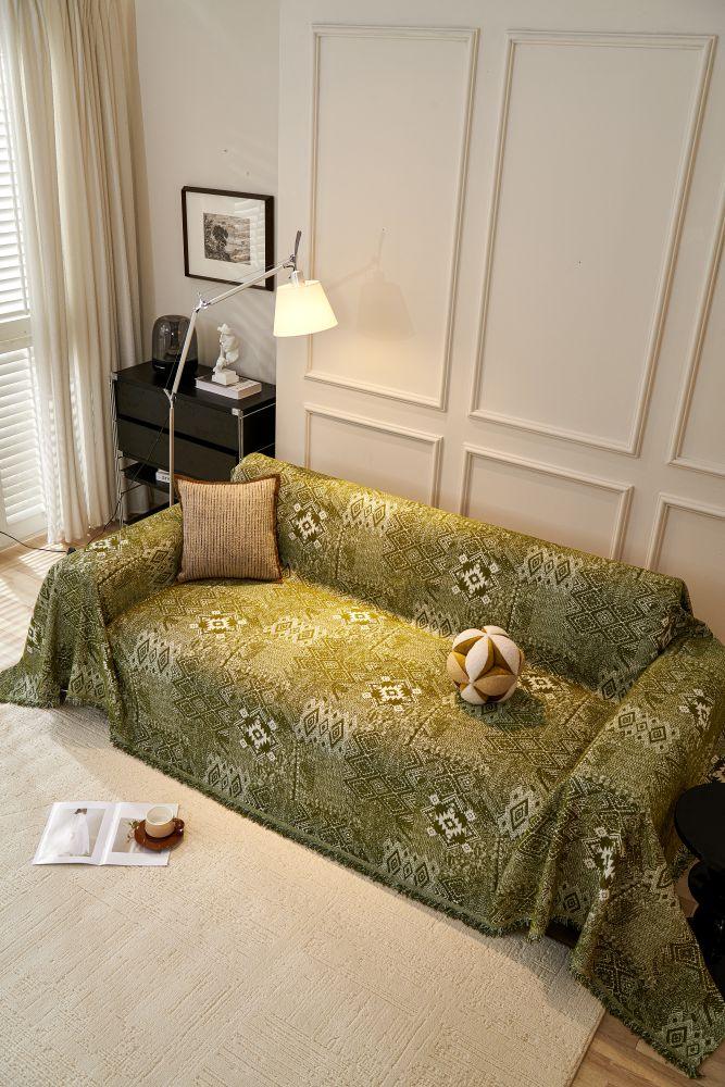 Sofa Throw - Melareve - Forest Green - Image 9