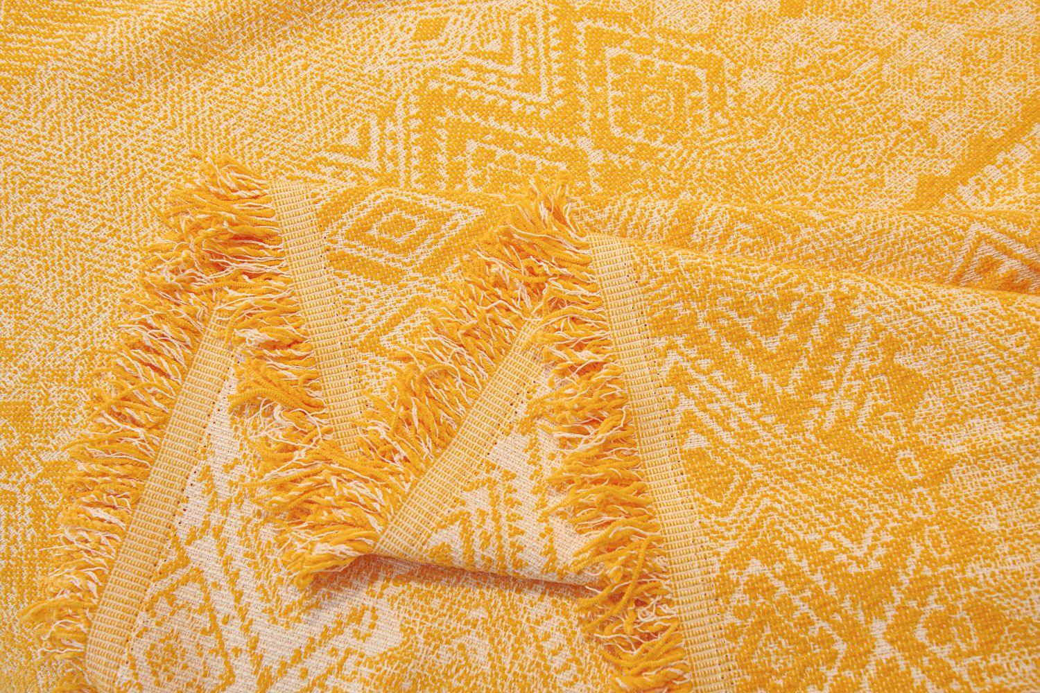 Sofa Throw - Melareve - Golden Yellow - Image 8